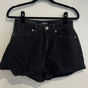 Wild Fable | Black high waisted jean shorts